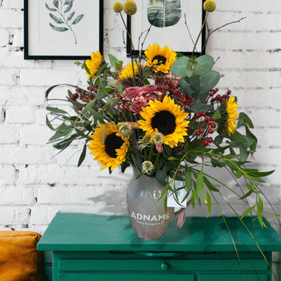 Autumn Adnams - Seasonal Jug Display - Autumn Adnams embodies the values of Evolve Flowers: locally grown, beautifully designed, and kind to the planet, all while giving you or your loved ones the best of the season!